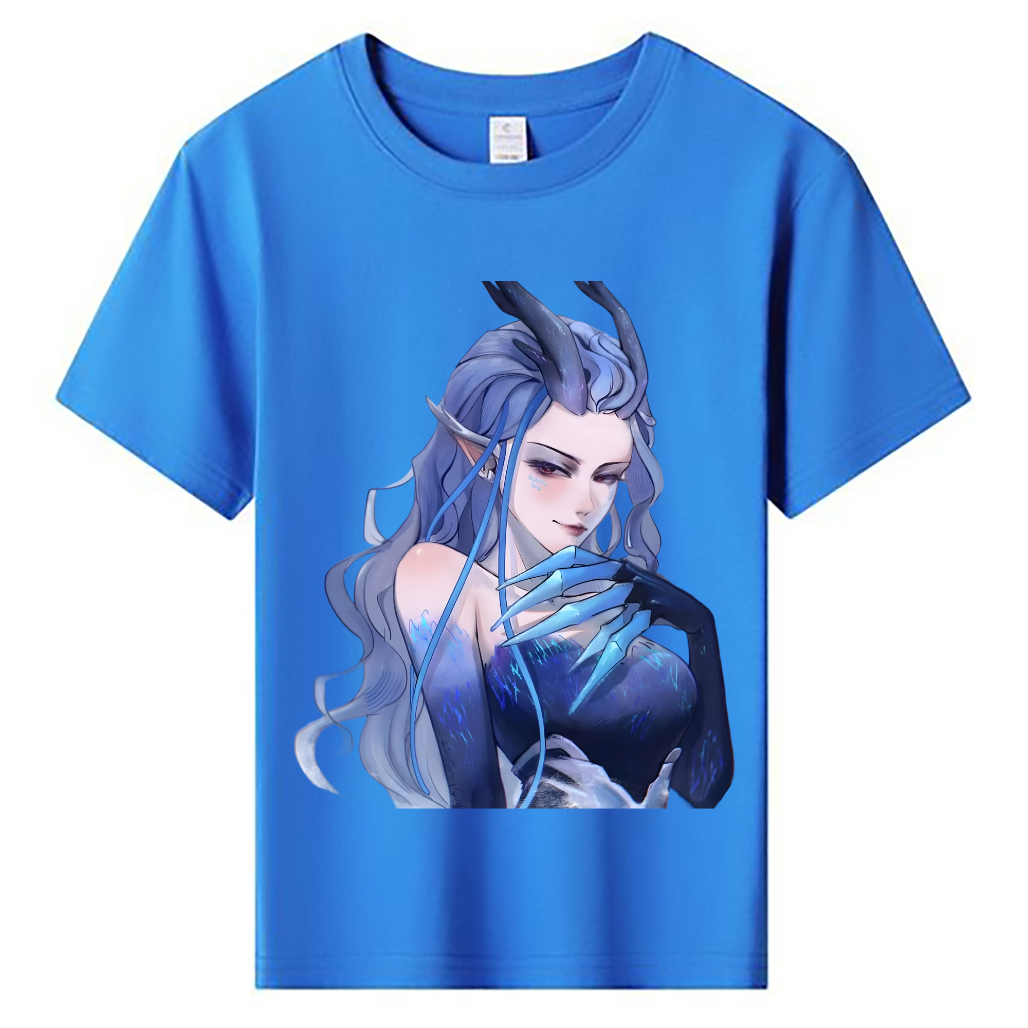 （画像用） Ne Zha 2 ナタ 魔童の大暴れ 綿100％キッズTシャツ（フロントプリント）